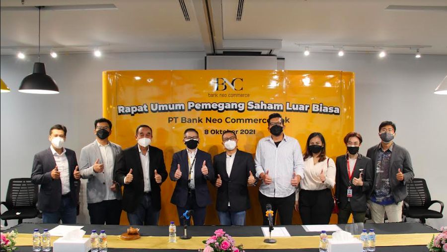 Rapat Umum Pemegang Saham Luar Biasa (RUPSLB) Bank Neo Commerce 8 Oktober 2021