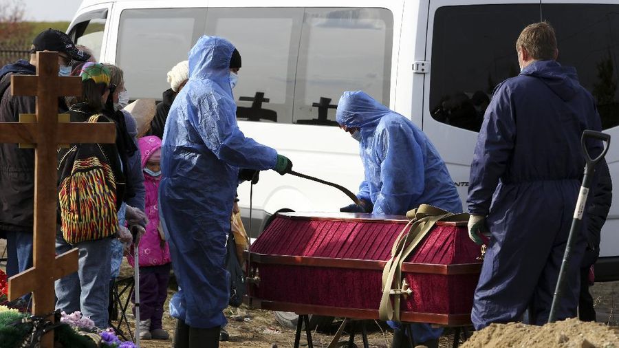 Kasus Covid-19 di Rusia Meningkat. AP/