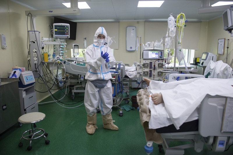 Kasus Covid-19 di Rusia Meningkat. AP/