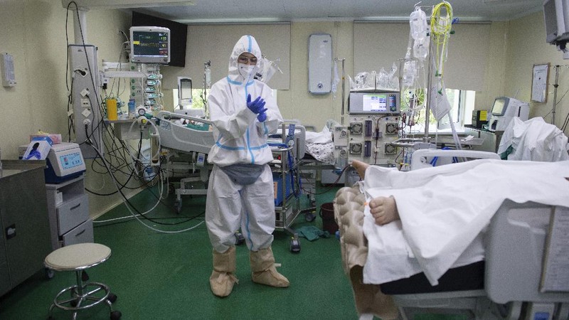 Kasus Covid-19 di Rusia Meningkat. AP/