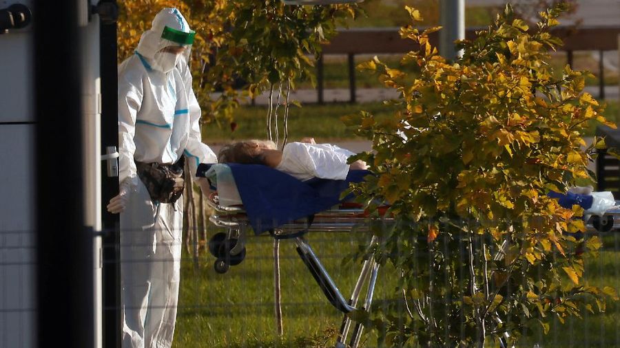 Kasus Covid-19 di Rusia Meningkat. AP/