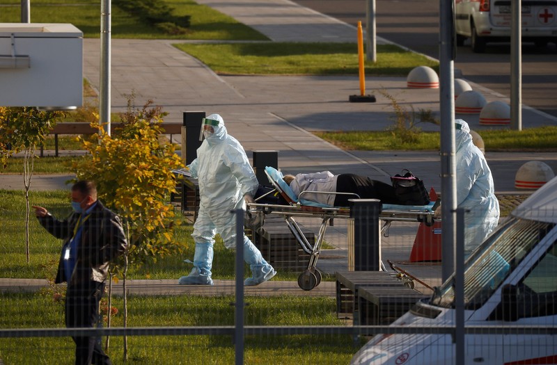 Kasus Covid-19 di Rusia Meningkat. AP/