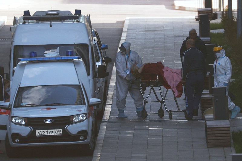 Kasus Covid-19 di Rusia Meningkat. AP/
