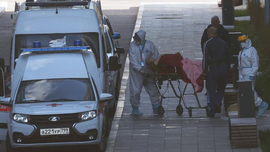 Kasus Covid-19 di Rusia Meningkat. AP/