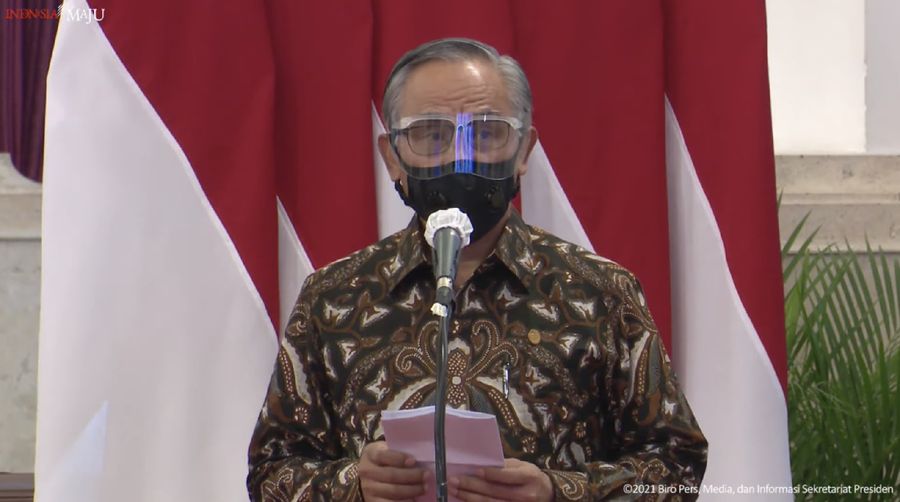 Ketua Dewan Komisioner Otoritas Jasa Keuangan (OJK) Wimboh Santoso dalam Acara OJK Virtual Day (Tangkapan Layar Youtube Sekretariat Presiden) (Tangkapan Layar Youtube Sekretariat Presiden)