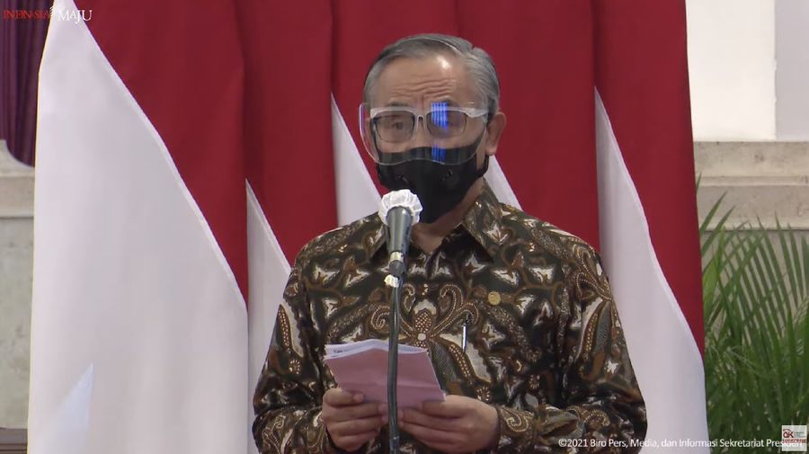 Ketua Dewan Komisioner Otoritas Jasa Keuangan (OJK) Wimboh Santoso dalam Acara OJK Virtual Day (Tangkapan Layar Youtube Sekretariat Presiden) (Tangkapan Layar Youtube Sekretariat Presiden)