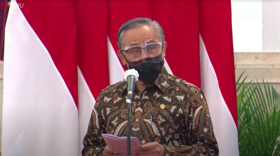 Ketua Dewan Komisioner Otoritas Jasa Keuangan (OJK), Wimboh Santoso membuka OJK Virtual Innovation Day 2021, Senin (11/10/2021) di Istana Negara.