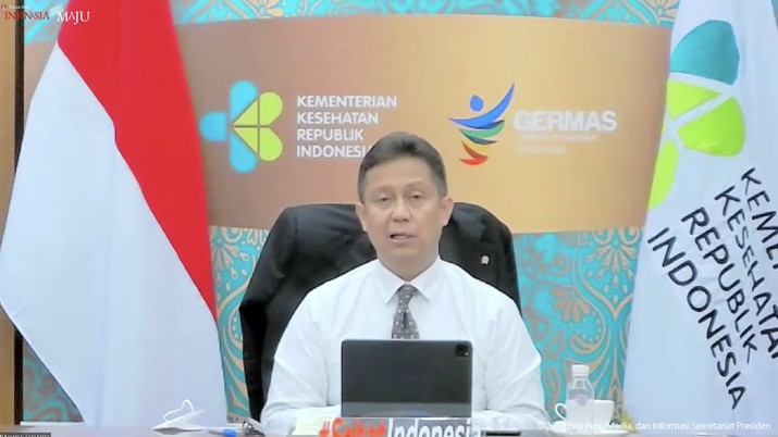 Menteri Kesehatan Budi Gunadi Sadikin Saat Konferensi Pers PPKM, Jakarta,11 Oktober 2021. (Tangkapan Layar Youtube Skretariat Presiden)