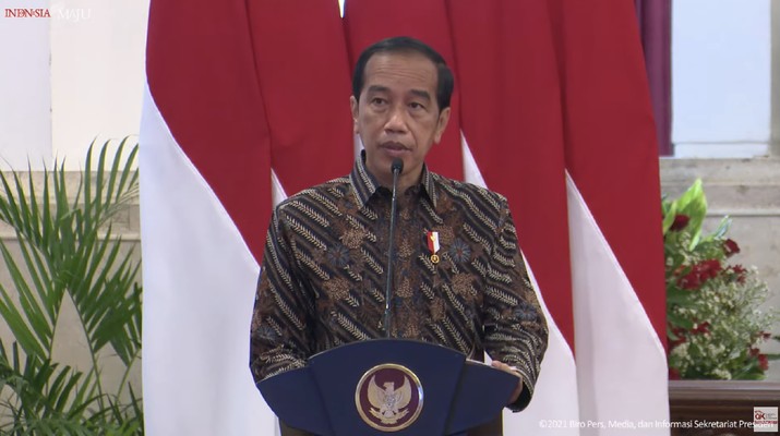 Presiden Joko Widodo (Jokowi) dalam Acara OJK Virtual Day (Tangkapan Layar Youtube Sekretariat Presiden)