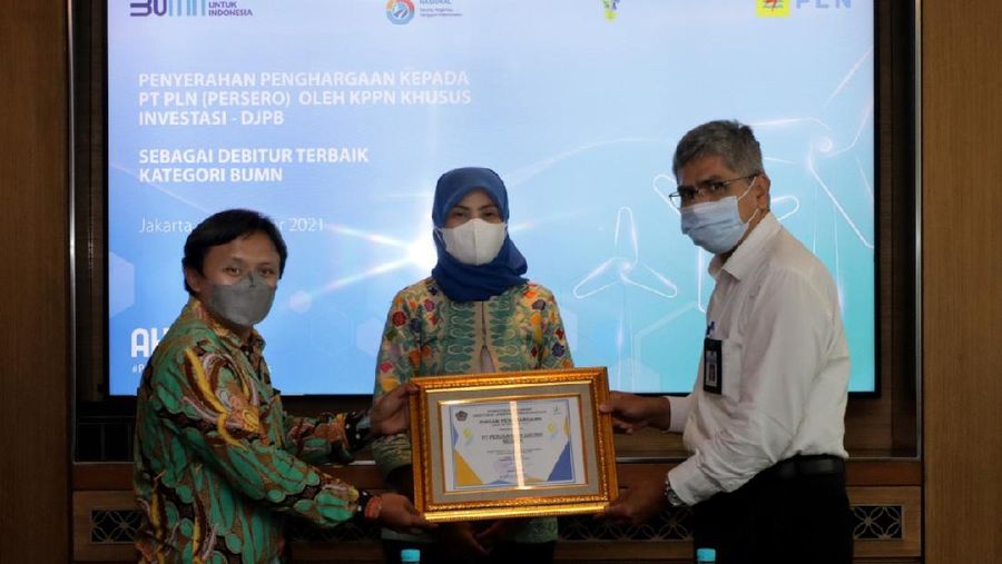 KPPN Khusus Investasi memberikan penghargaan kepada PLN berdasarkan ketepatan jumlah, ketepatan waktu, dan kepatuhan pelaksanaan rekonsiliasi outstanding.