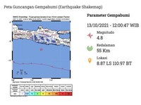 Gempa Lagi, Kali Ini di Surabaya Sebesar 4,1 Magnitudo