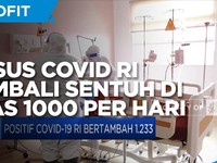 Kasus Covid-19 RI Kembali Sentuh di Atas 1000 per Hari