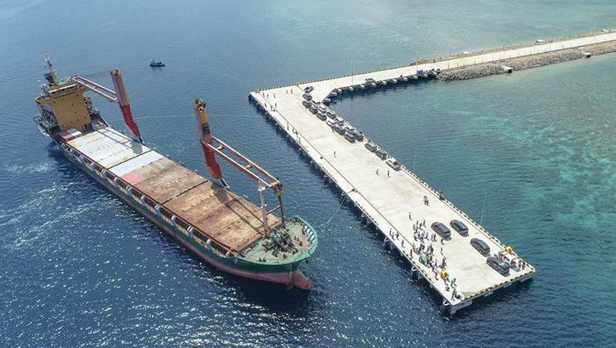 Terminal Multipurpose Wae Kelambu di Pelabuhan Labuan Bajo, Nusa Tenggara Timur (NTT). (Dok. Brantas Abipraya)