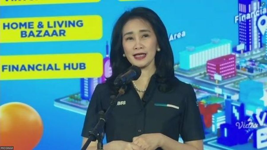 Direktur Bisnis Konsumer BRI (BBRI) Handayani dalam Konfrensi Pers KPR BRI Virtual 2021 Vol.2. (Dok. BRI)