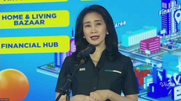 Direktur Bisnis Konsumer BRI (BBRI) Handayani dalam Konfrensi Pers KPR BRI Virtual 2021 Vol.2. (Dok. BRI) Direktur Bisnis Konsumer BRI (BBRI) Handayani dalam Konfrensi Pers KPR BRI Virtual 2021 Vol.2. (Dok. BRI)