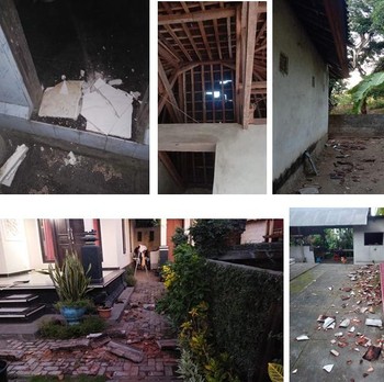 Potret Bangunan Rusak Usai Gempa M 4,8 Bali