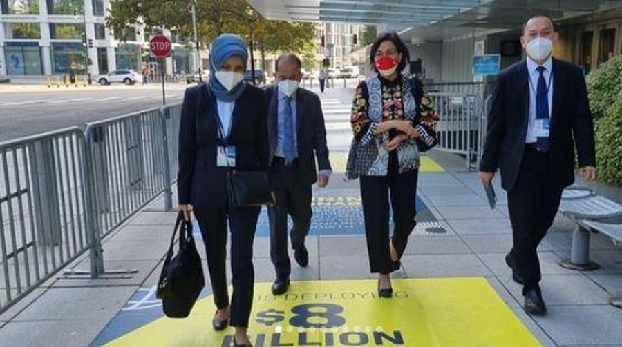 Hari Ketiga Pertemuan Tahunan IMF- WBG. (Instagram/Sri Mulyani)