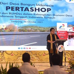 Dorong Pertashop, Menteri Erick Apresiasi UMKM & BUMDes