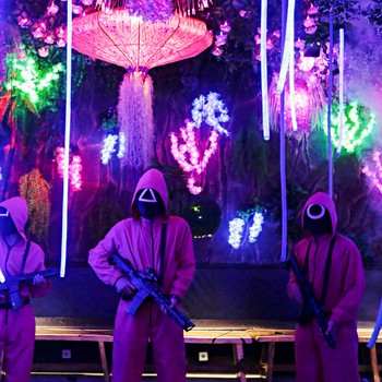 Begini Sensasi Nongkrong di Kafe Jakarta Bertema Squid Game