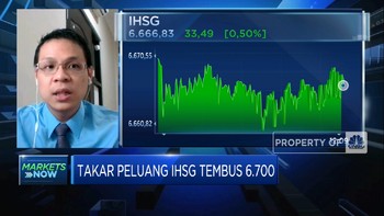 Ditopang Sentimen Domestik, IHSG Siap Tembus Level 6.700