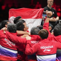 Tanpa Merah Putih, Potret Indonesia Menang Thomas Cup 2020