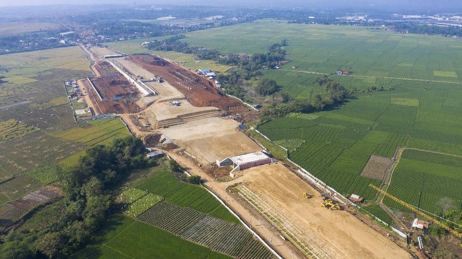 Proyek pembangunan kereta cepat Jakarta-Bandung. (Dok: KCIC)
