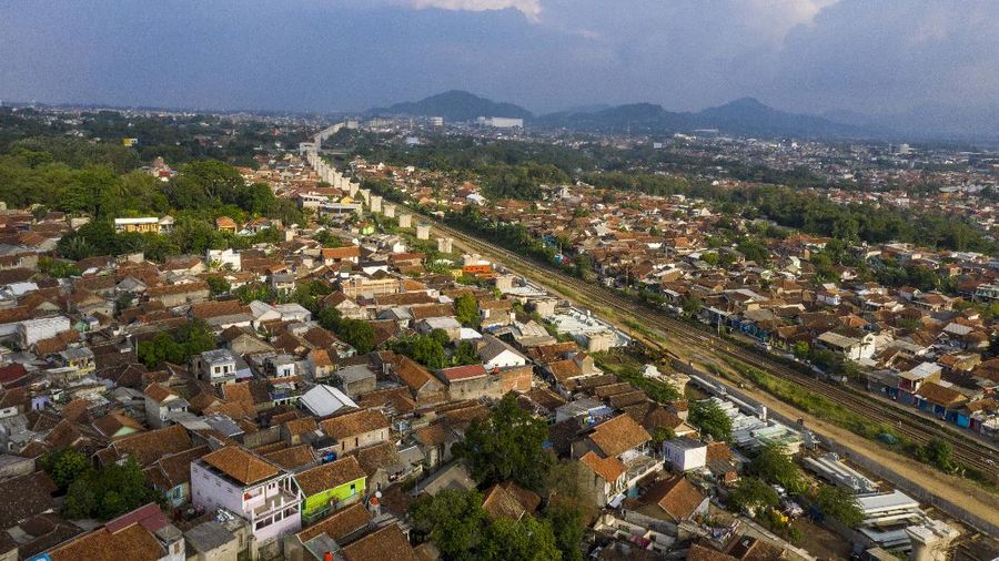 Proyek pembangunan kereta cepat Jakarta-Bandung. (Dok: KCIC)