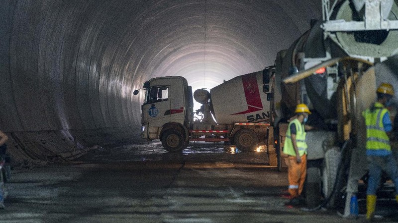 Terowongan Bawah Tanah Kereta Cepat JKT-BDG. (Dok: KCIC)