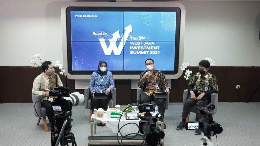 umpa pers Road to the 3rd West Java Investment Summit 2021 di Kantor DPMPTSP Jabar, Kota Bandung, Senin (18/10/2021).