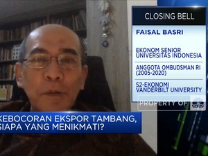 Kata Faisal Basri Soal Kebocoran Ekspor Tambang & Kerugian RI
