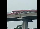 LRT Jabodebek Tabrakan Saat Uji Coba, Ini Penampakannya