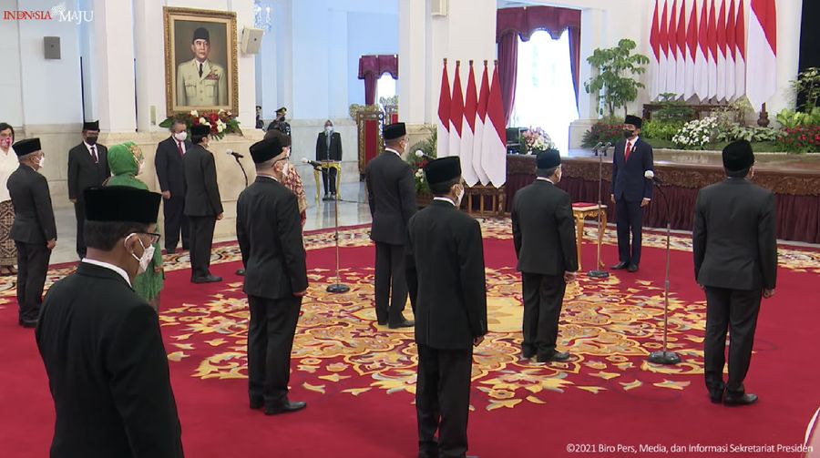 Pelantikan Duta Besar Luar Biasa dan Berkuasa Penuh Republik Indonesia, 25 Okt 2021