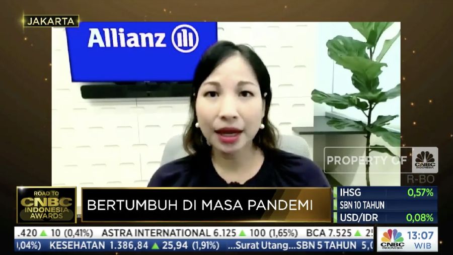 Direktur & Chief Marketing Officer PT Asuransi Allianz Life Indonesia, Karin Zulkarnaen (CNBC Indonesia)