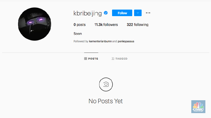 Instagram KBRI Beijing