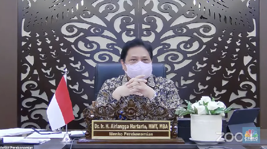 Konferensi Pers tentang Evaluasi Program PC-PEN dan Optimalisasi Anggaran Program PEN 2021