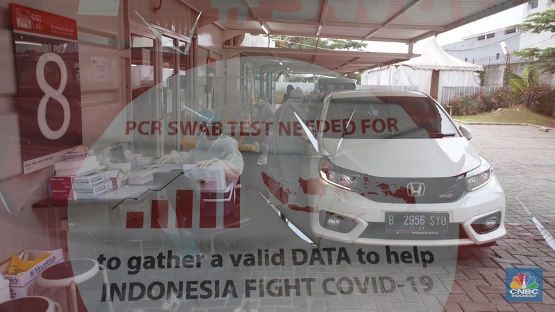 Test Swab PCR (CNBC Indonesia/Andrean Kristianto)