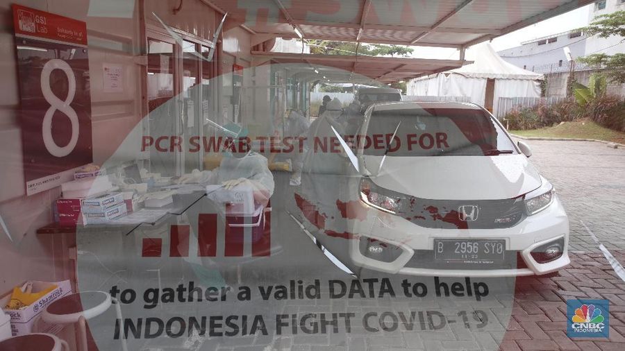 Test Swab PCR (CNBC Indonesia/Andrean Kristianto)