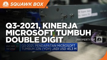 Q3-2021, Kinerja Microsoft Tumbuh Double Digit