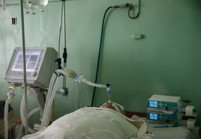 A medical specialist browses medications at the City Clinical Hospital named after S.Botkin, where patients suffering from the coronavirus disease (COVID-19) are treated, in Oryol, Russia October 26, 2021. REUTERS/Maxim Shemetov
