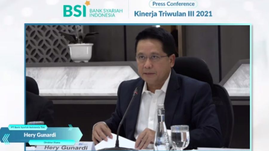 Paparan kinerja Bank Syariah Indonesia, 28 Oktober 2021/Syahrizal Sidik