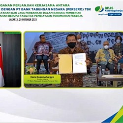 BPJAMSOSTEK Gandeng BTN Berikan Fasilitas Pembiayaan Rumah