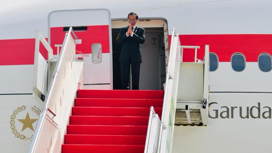 Presiden Joko Widodo (Jokowi) bertolak ke tiga negara dalam beberapa hari ke depan untuk melakukan kunjungan kerja. (Biro Pers Sekretariat Presiden/ Laily Rachev)