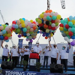 Intip Kemeriahan Topping Off Ceremony The Trans Icon Surabaya