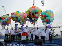 Intip Kemeriahan Topping Off Ceremony The Trans Icon Surabaya