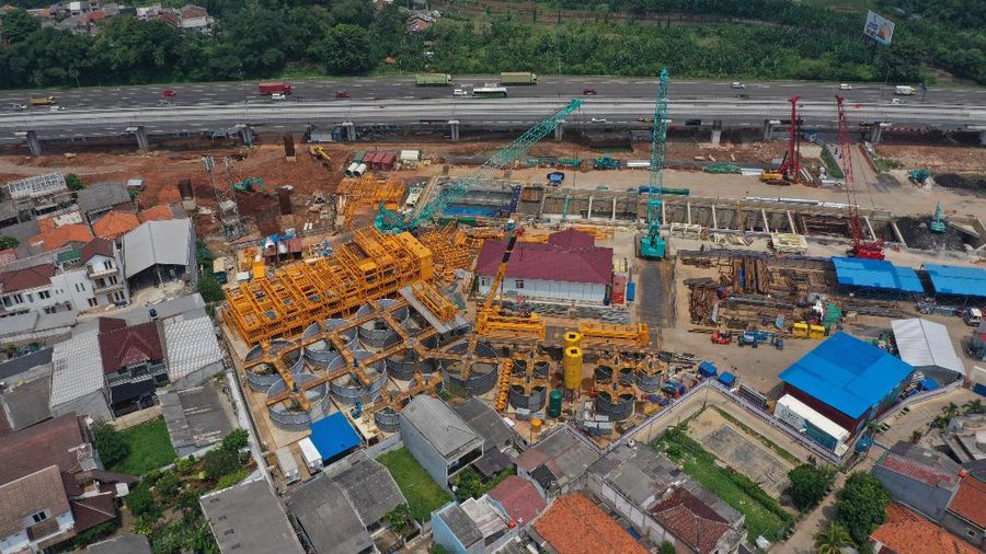 Pembangunan Terowongan Kereta Api Cepat Jakarta-Bandung (Dok. KCIC)