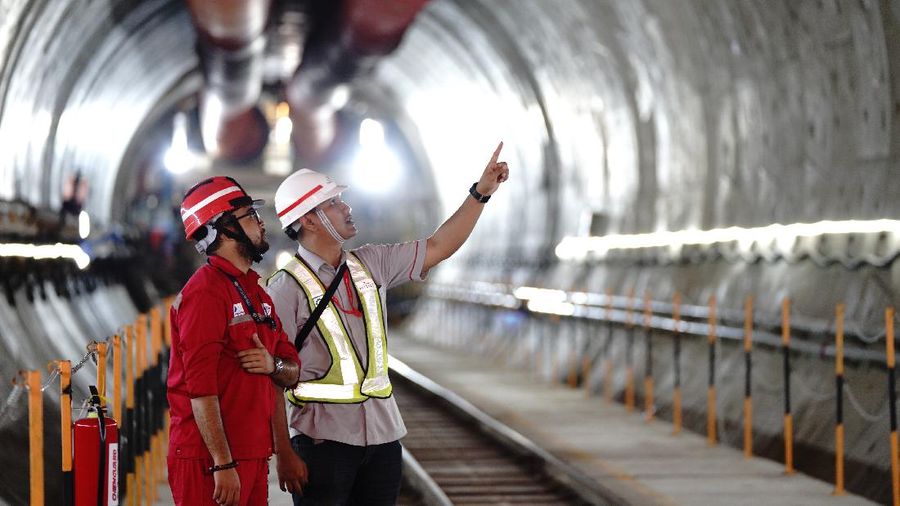 Pembangunan Terowongan Kereta Api Cepat Jakarta-Bandung (Dok. KCIC)