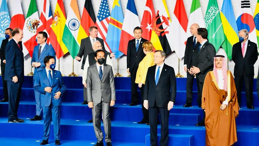Presiden Joko Widodo menghadiri KTT G20, Roma, 30 Oktober 2021. (Biro Pers Sekretariat Presiden/Laily Rachev)
