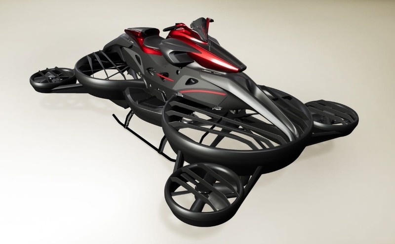 Sepeda motor terbang XTurismo asal jepang A.L.I Technologies (Dok. ali.jp)