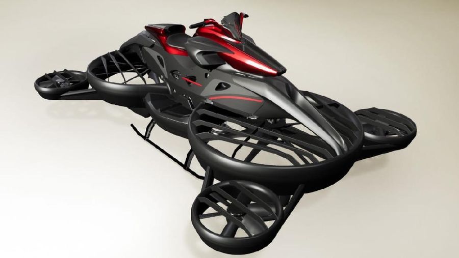 Sepeda motor terbang XTurismo asal jepang A.L.I Technologies (Dok. ali.jp)