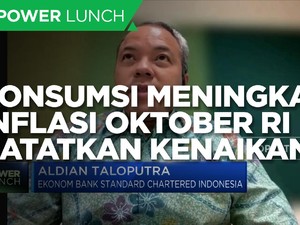 Konsumsi Meningkat, Inflasi Oktober RI Catatkan Kenaikan
